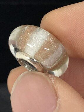 👍👍Pandora Shimmering Stripe Glass Charm